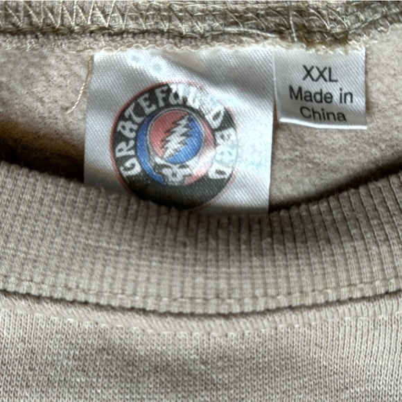 GRATEFUL DEAD LONG SLEEVE CREW NECK TIE DYE PLUS SIZE SWEATSHIRT - Picture 7 of 8